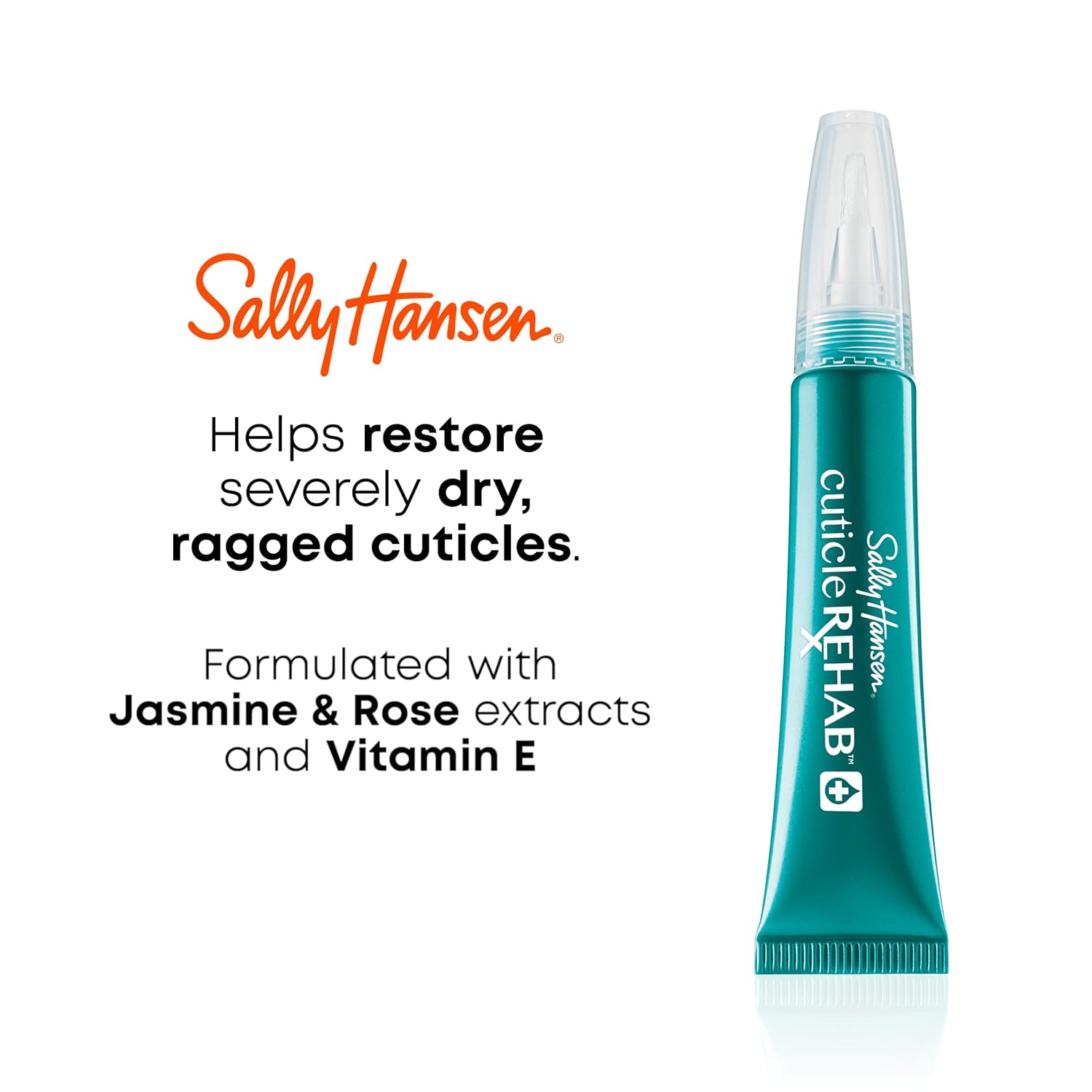 Sally Hansen Cuticle Rehab™, Moisturizing Treatment, Hydrates Nails and Cuticles, Reduces Breakage, Includes Jasmine, Rose and Vitamin E : Beauty & Personal Care