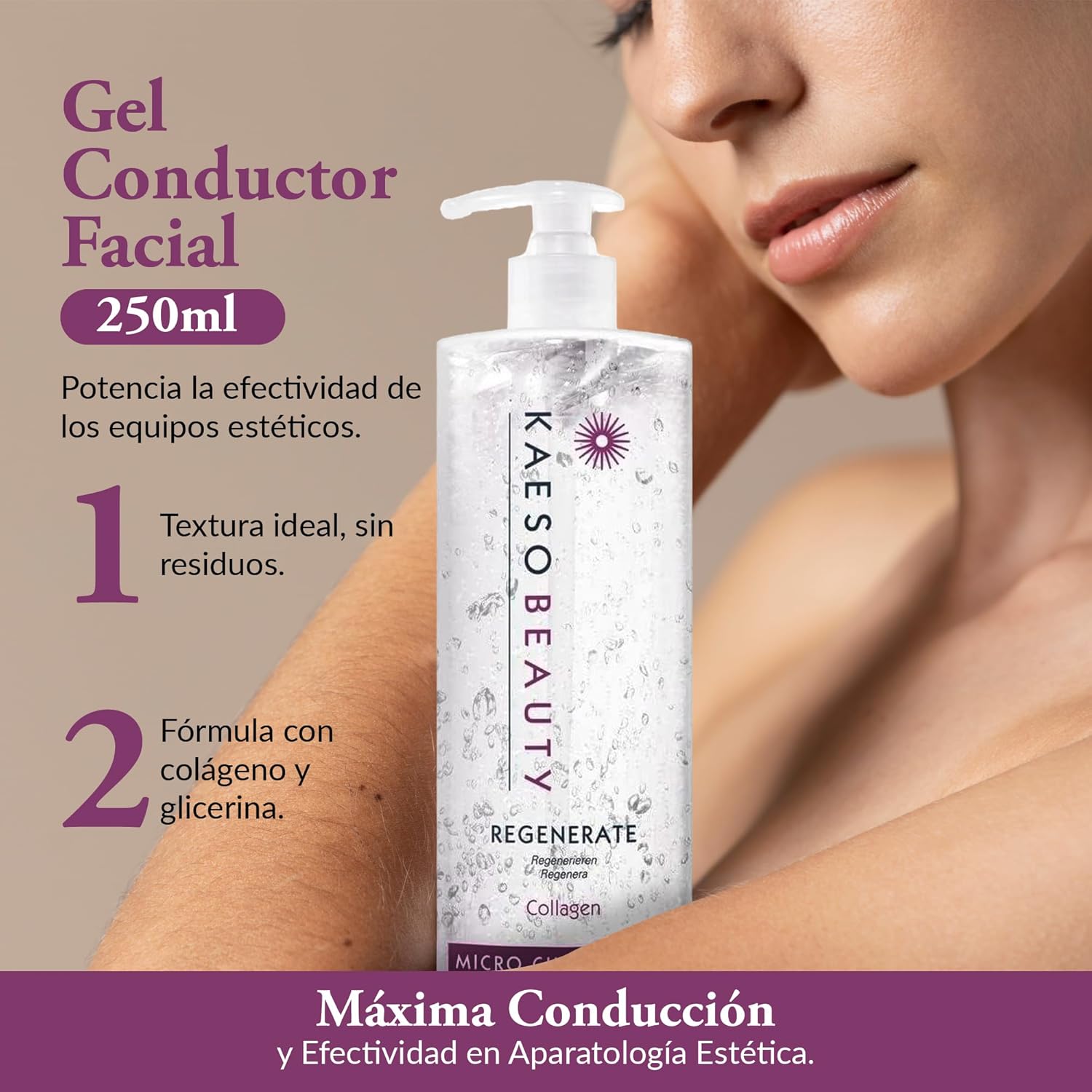 Kaeso Beauty - Regenerate Collagen - Micro Current Gel (250Ml)