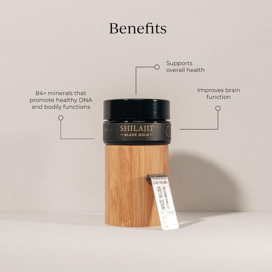 Cymbiotika Pure Himalayan Shilajit Resin 500Mg - 84+ Trace Minerals, High Potency With Elemental Gold & Fulvic Acid - For Energy, Focus, Immune & Digestive Support - Authentic Shilajit Resin