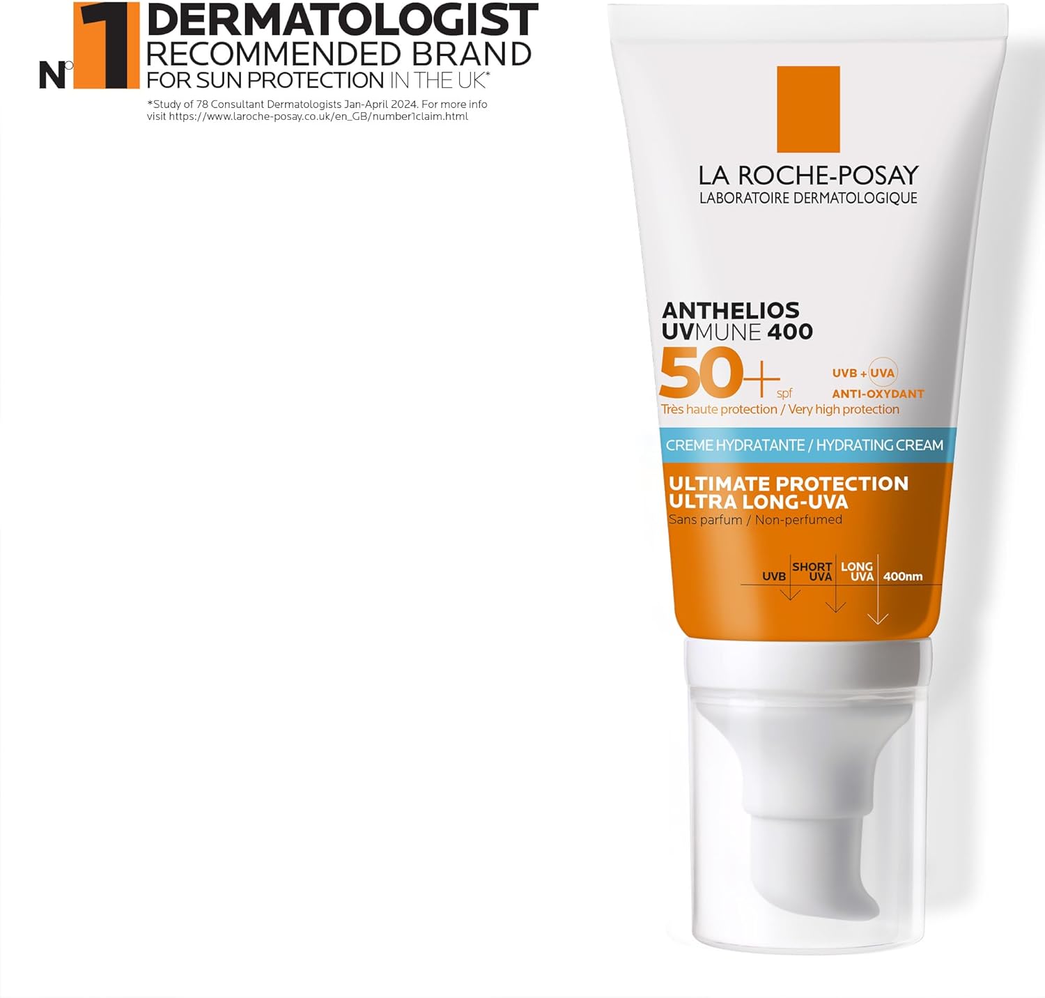 La Roche-Posay Anthelios UVMune 400 Hydrating Sun screen SPF50+ 50ml : Amazon.co.uk: Beauty