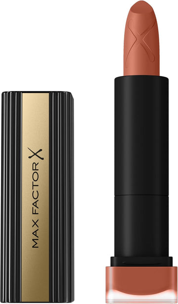 Max Factor Velvet Mattes Lipstick, Infused With Oils And Butters, 15 Flame, 3.5 G