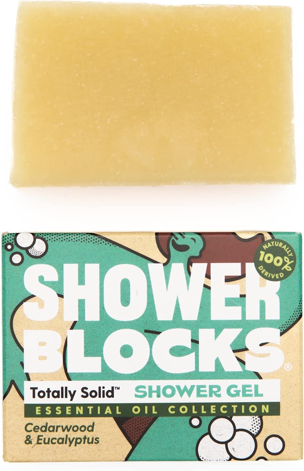 Shower Blocks - Cedarwood & Eucalyptus Solid Shower Gel | Plastic, SLS, SLES & Paraben Free | 100% Natural & Vegan | Moisturising Body Soap For The shower : Amazon.co.uk: Beauty