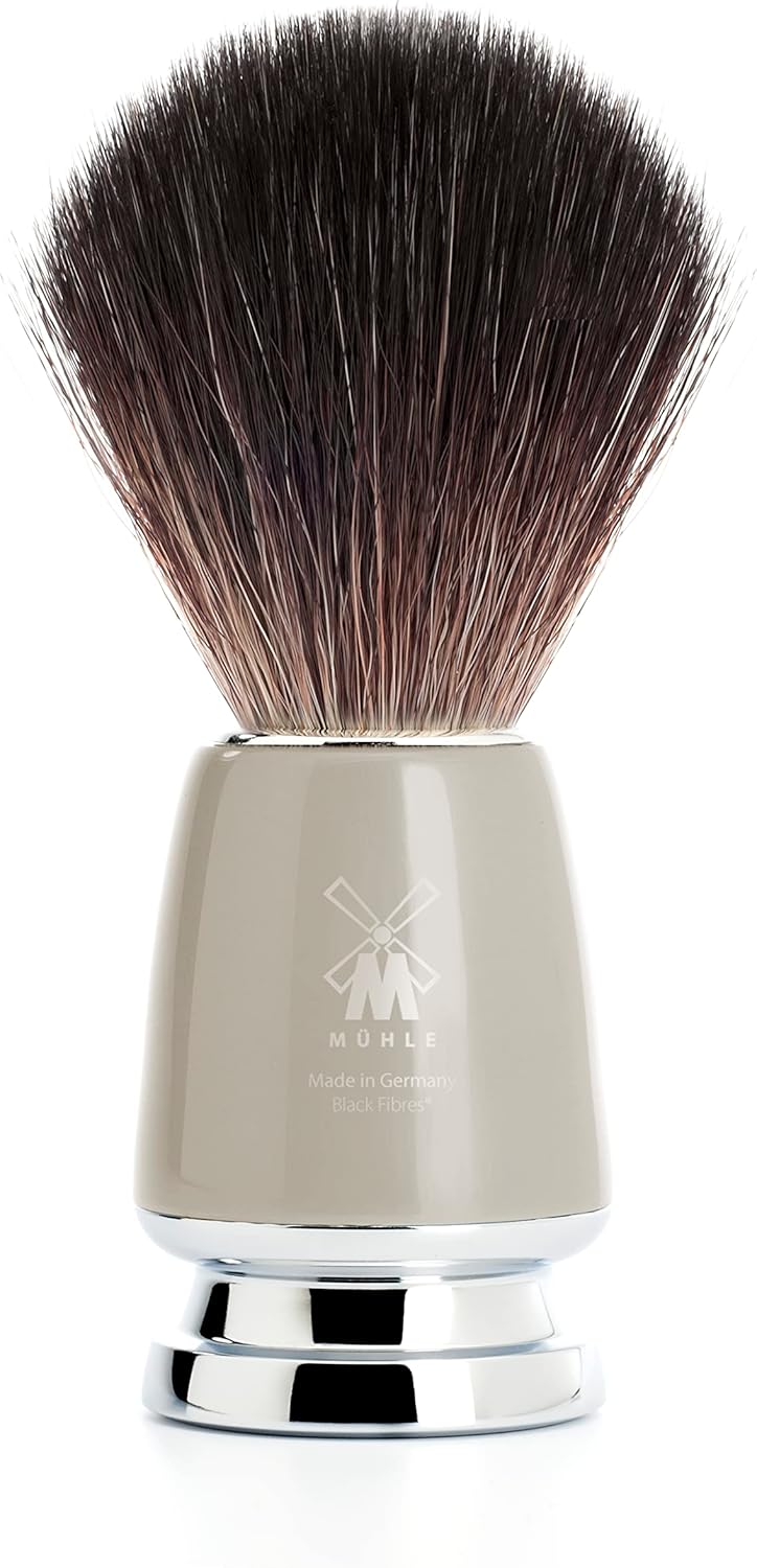 Mühle Rytmo Melange Grey Black Fibre Shaving Brush : Beauty & Personal Care