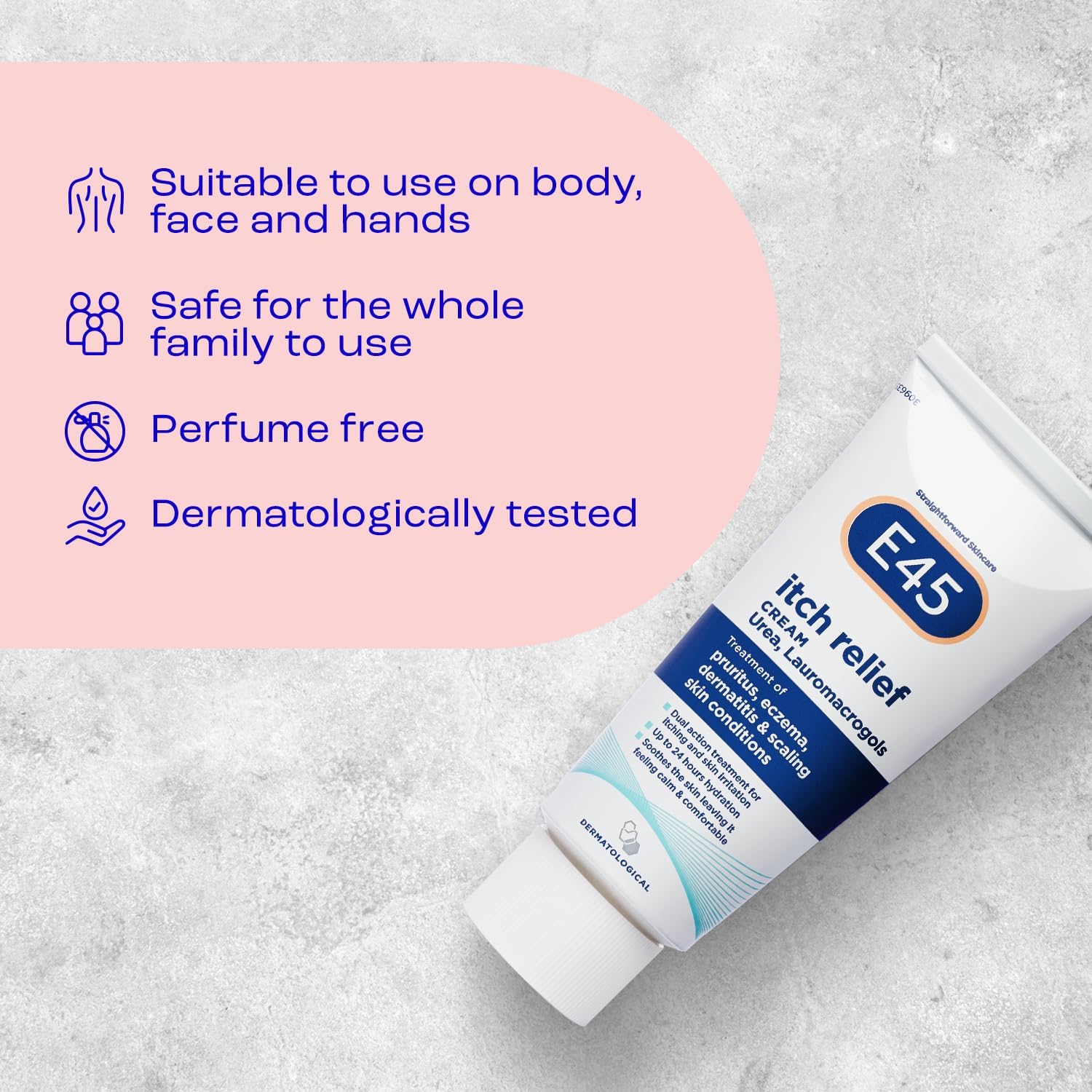 E45 Itch Relief Cream 100G – Anti Itch Cream For Skin Irritation – Non-Greasy E45 Cream To Relieve Itching – Eczema Dermatitis Cream – Instantly Soothes And Calms Skin