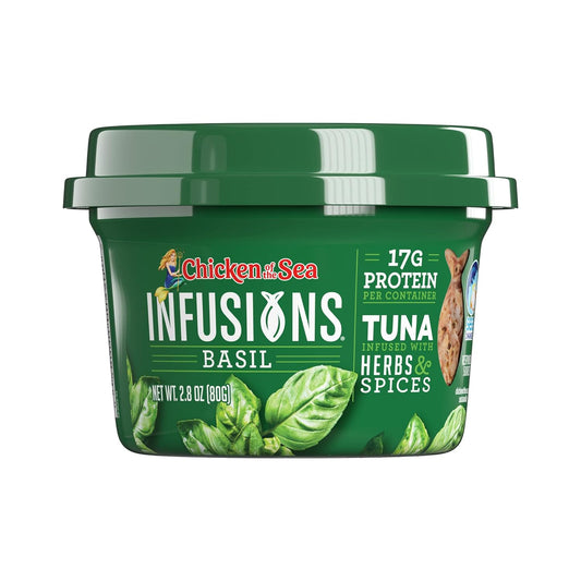 Chicken of the Sea Infusions Tuna, Basil, 2.8-Ounce Cups (Pack of 6)