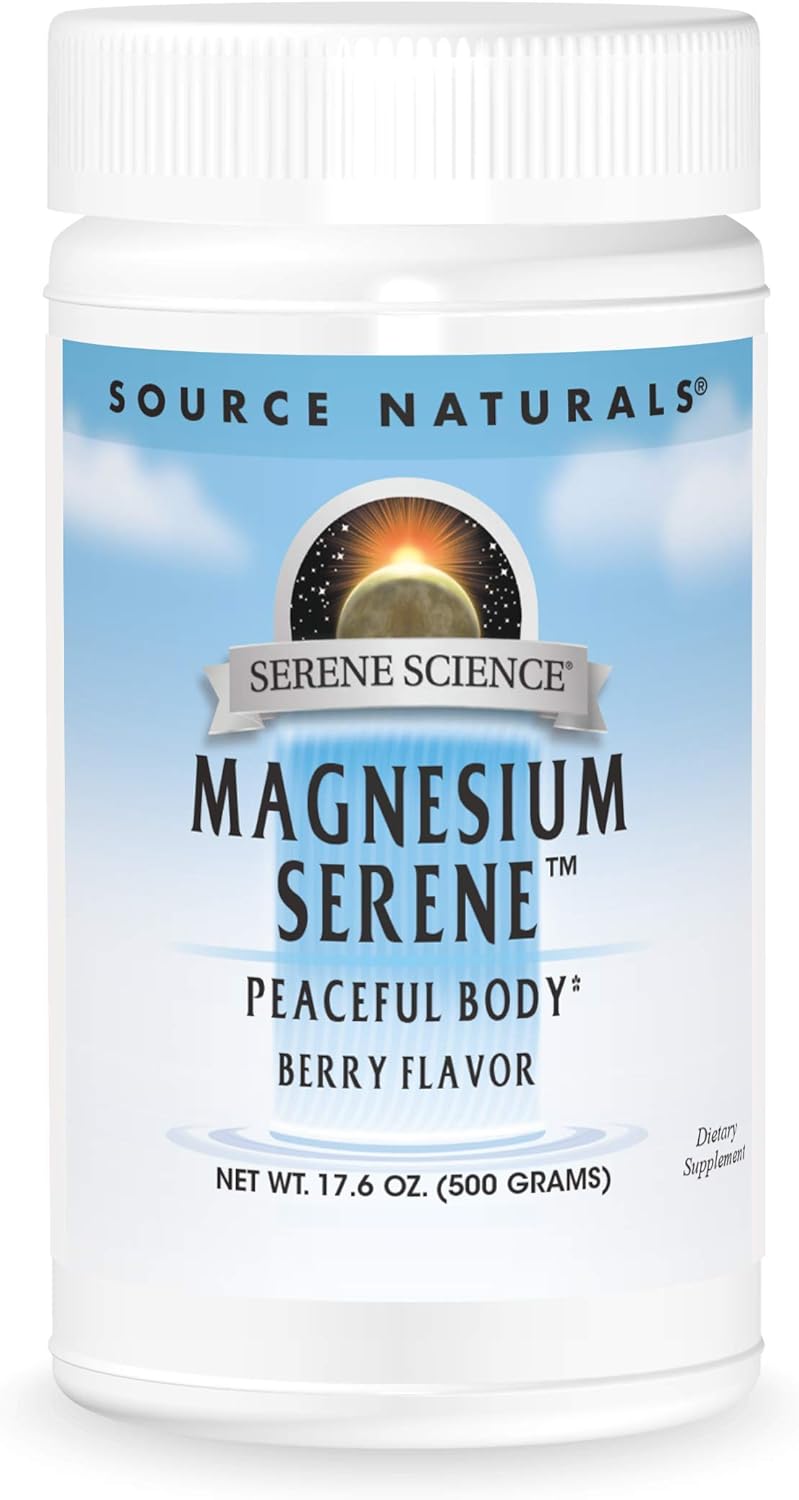 Source Naturals Serene Science Magnesium Serene, Peaceful Body - Berry Flavored - 17.6 Ounces