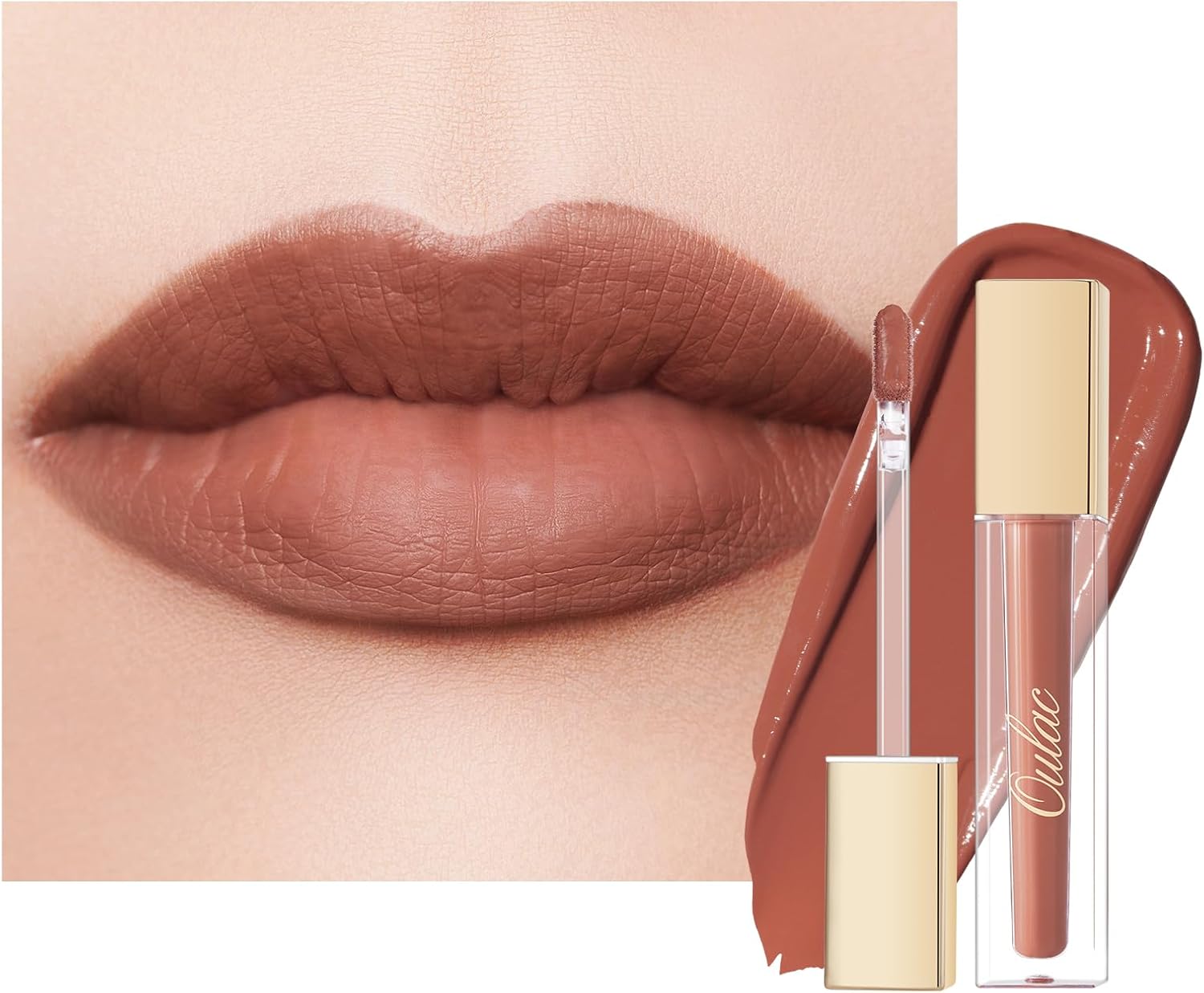 Oulac Matte Liquid Lipstick Red Set 3Pcs, Long Lasting Lipstick Waterproof Lip Stain, No Transfer, Creamy High Pigmented Formula With Rose Oil, Vegan M01+M02+M18