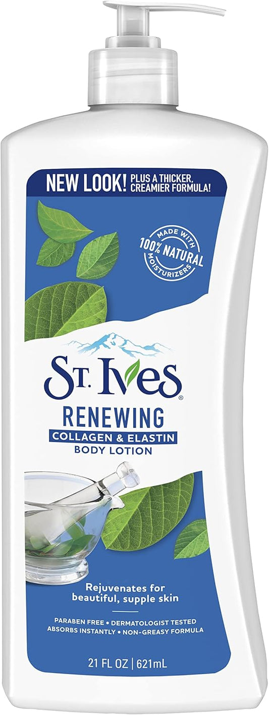 St. Ives Skin Renewing Body Lotion, Collagen Elastin, 21 Ounce (Pack Of 2)