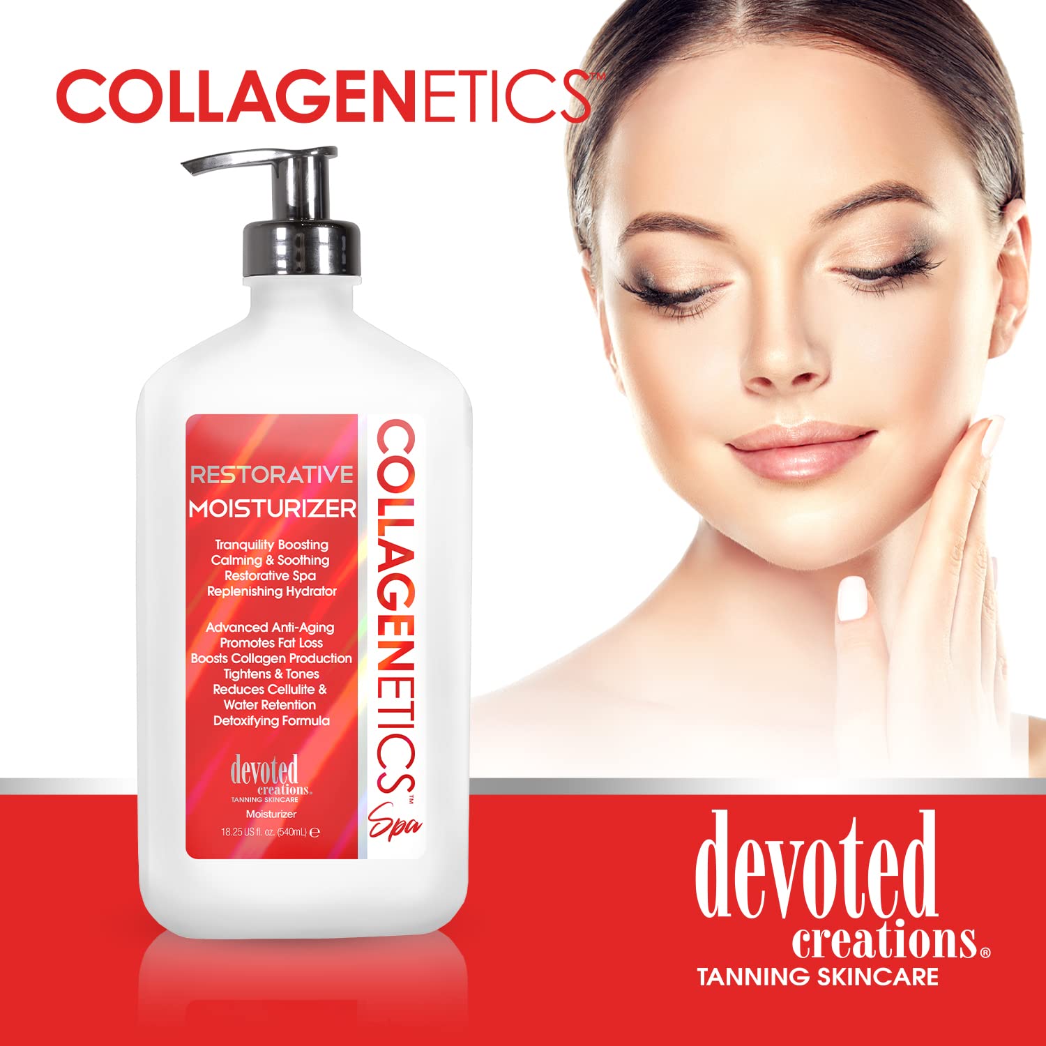 Devoted Creations Collagenetics Spa Restorative Moisturizer 18.25 Oz : Beauty & Personal Care