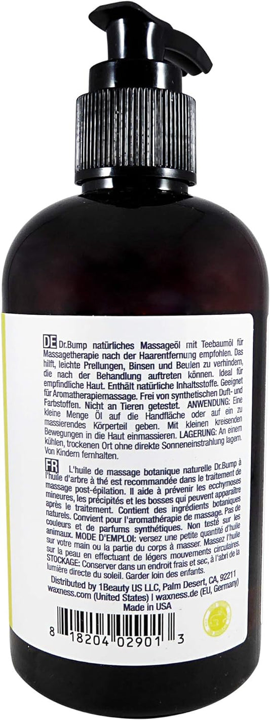 Dr. Bump Natural Botanical Massage Oil with Tea Tree and Lemongrass 8
