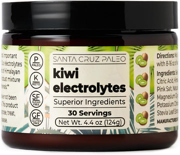 Santa Cruz Paleo Real Salt Electrolytes Powder, Kiwi, Hydration Drink