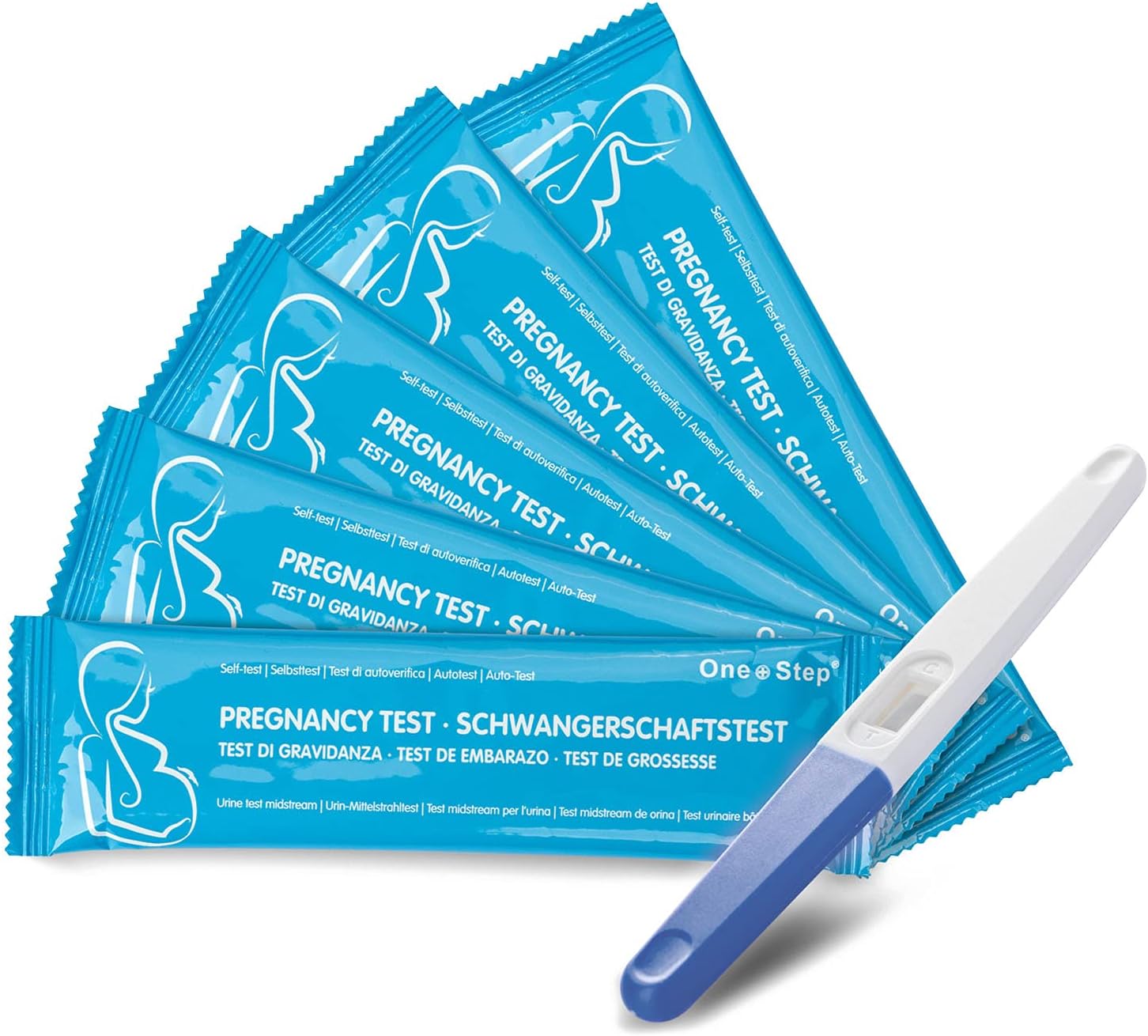One Step Pregnancy Test Midstream - Early Detection, Enhanced Sensitivity, Rapid Results - Pack Of 20