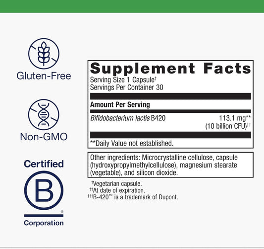 Metagenics Ultraflora Control Probiotic - Daily Probiotic Supplement To Help Support Healthy Body Weight Regulation - 30 Servings
