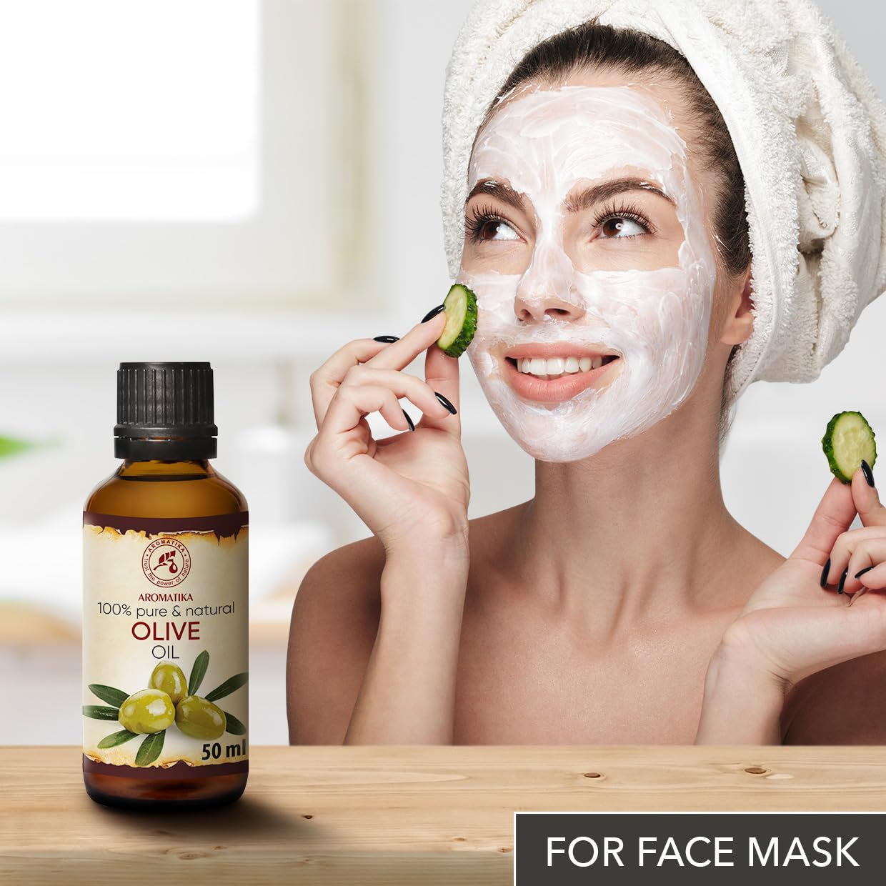 Olive Oil Extra Virgin 1.7 Fl Oz - 100% Pure Unrefined - Best For Hair - Skin - Nails - Lips - Face - Body - Scalp - Great For Beauty - Massage Oil Base - Spa - Olive Oil Cold Pressed - Glass Bottle : Beauty & Personal Care