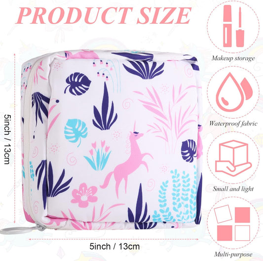 Shappy 4 Pieces Sanitary Napkin Bag Period Pad Pouch Period Holder Bag Kit Portable Tampon Pouches Zipper Bags for Menstruation Period Teen Girls Women Feminine Ladies