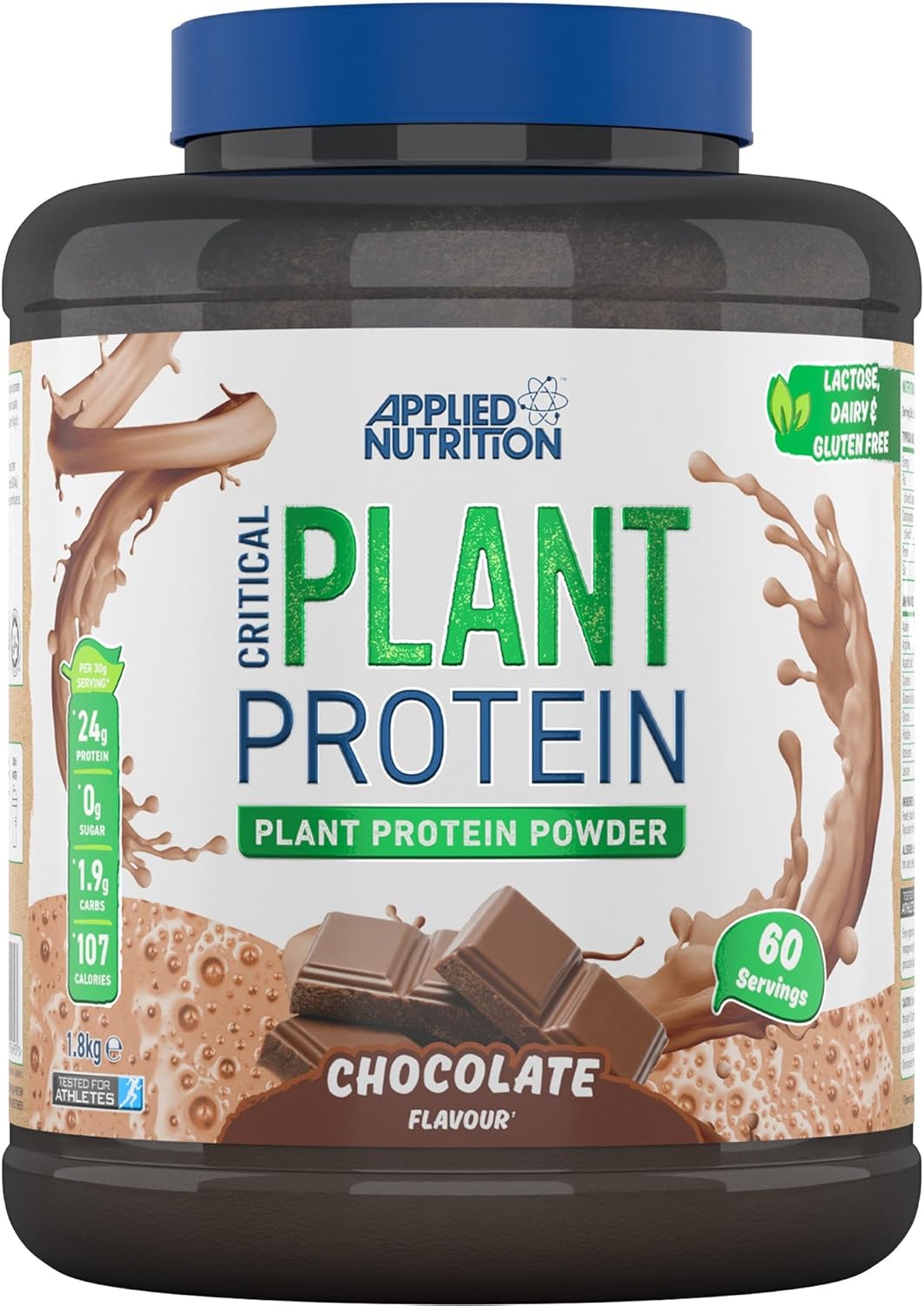 Applied Nutrition Plant Protein Powder – Critical Plant Vegan Protein Shake With Soya, Pea, Brown Rice Proteins & Essential Amino Acids - Dairy-Free Gym Supplement (450G - 15 Servings) (Strawberry)
