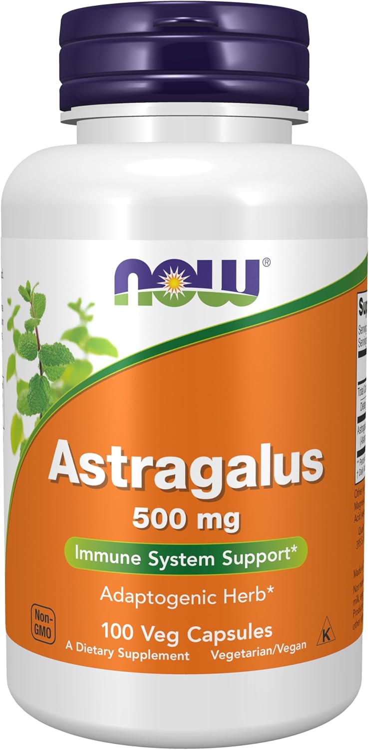 Now Supplements, Astragalus (Astragalus Membranaceus) 500 Mg, Immune System Support*, 100 Capsules