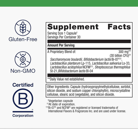 Metagenics Ultraflora Spectrum - Digestive & Immune Health Supplement* - Daily Probiotic - Non-Gmo & Gluten-Free - 60 Capsules