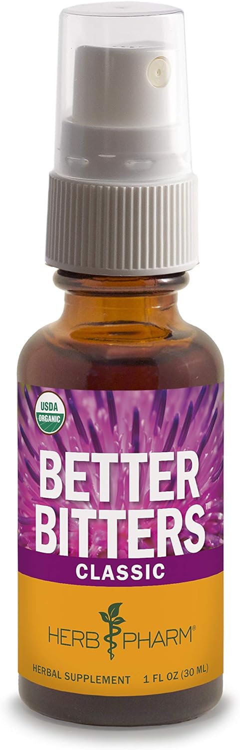 Herb Pharm Better Bitters Certified Organic Digestive Bitters, Classic, 1