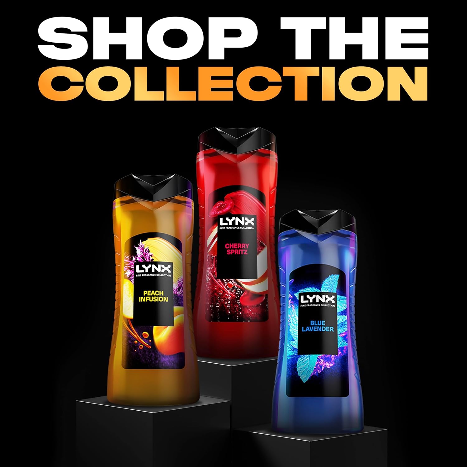 Lynx Fine Fragrance Collection Cherry Spritz Premium Body Wash Body Cleanser shower gel with a cherry, red apple & amber scent for 12 hours of freshness 400 ml : Amazon.co.uk: Beauty