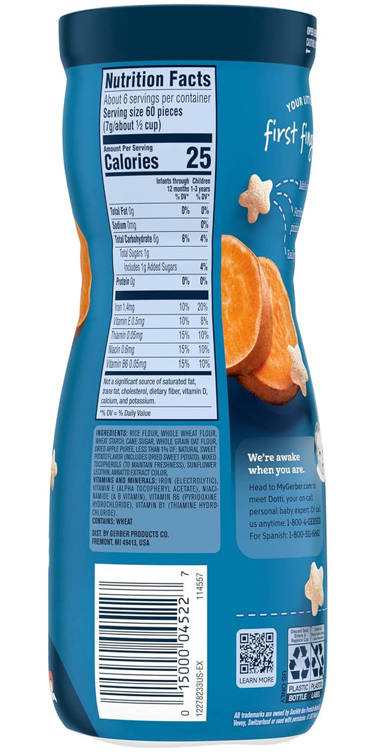 Gerber Baby Snacks Puffs Sweet Potato, 1.48 Oz