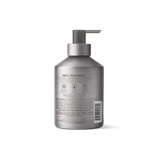 Method Gel Hand Soap, Violet + Lavender, Reusable Silver Aluminum Bottle, Biodegradable Formula, 12 oz (Pack of 3)
