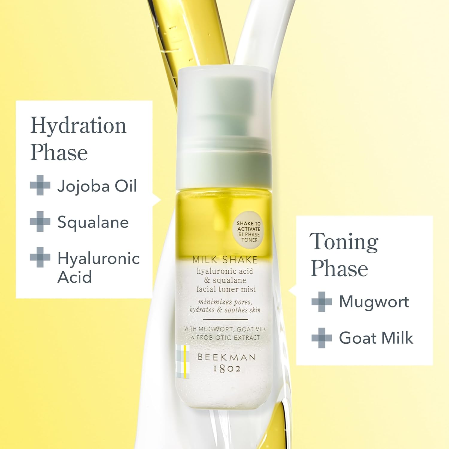 Beekman 1802 Goat Milk Minis “Kid” Skincare Set - Squalene Toner, Ceramide Serum, Barrier Repairing Moisturizer - Travel-Friendly - Fragrance Free - Cruelty Free : Beauty & Personal Care