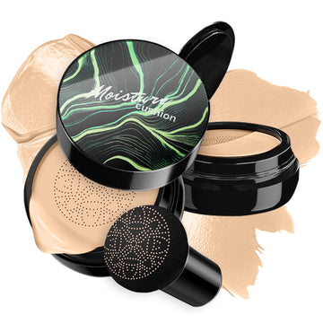 Mushroom Head Air Cushion Cc Cream Foundation - Moisturizing Concealer For Even Skin Tone - Makeup Base Primer (#01 Ivory White)