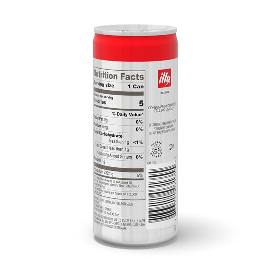 Illy Ready To Drink Coffee - Cold Brew Cans - 100% Arabica Coffee - Smooth & Refreshing Taste - Convenient, Easy To Carry Coffee Drink – No Preservatives - 8.5 Oz. (Pack Of 4)