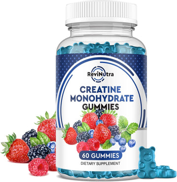 Creatine Chewable Gummies - 2000Mg Creatine Monohydrate Tablet Chews, Easy Digesting, Fast Absorbing Chews For Men And Women, Build Muscle, Improve Recovery, Strength, And Endurance 60Count