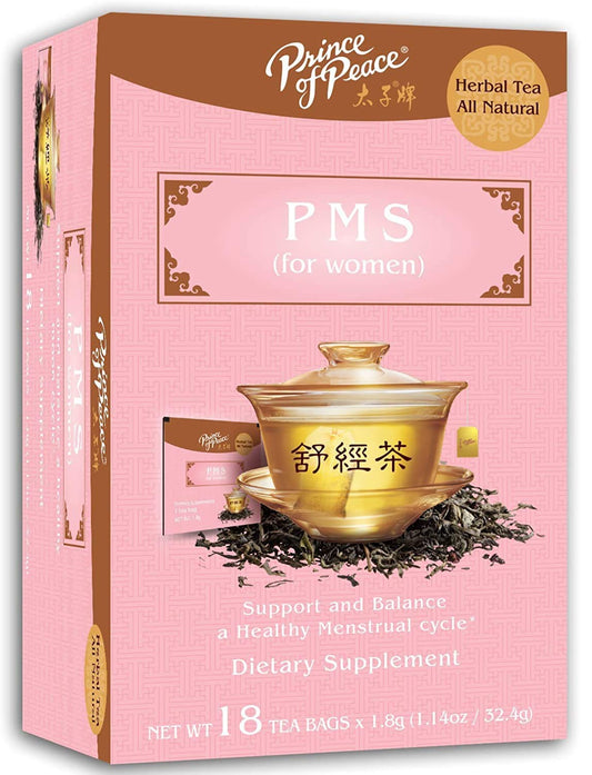 Prince Of Peace Pms Tea, 18 Tea Bags – Herbal Tea For Menstrual Cycles – Relief From Pms Bloating & Cramping – Hormone Balance For Women – Prince Of Peace – Pms Tea