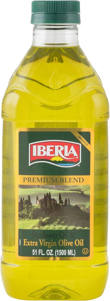 Iberia Extra Virgin Olive Oil & Sunflower Oil Blend, 51 Fl Oz