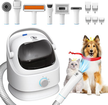 Ceenwes Astronaut 1 Dog Grooming Vacuum - 3L Large Capacity, Low Noise, Pet Clipper For Dogs & Cats
