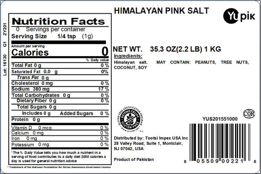 Yupik Himalayan Pink Salt, 2.2 Lb