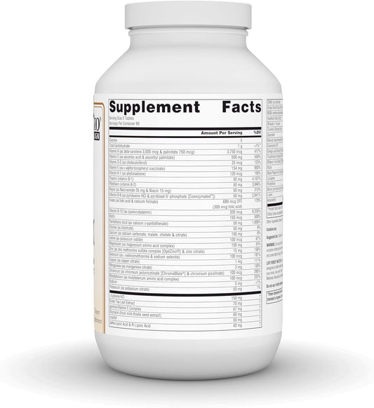 Source Naturals Life Force Multiple Iron Free Daily Multivitamin High Potency Essential Vitamins, Minerals, Antioxidants & Nutrients - Energy & Immune Boost - 180 Tablets