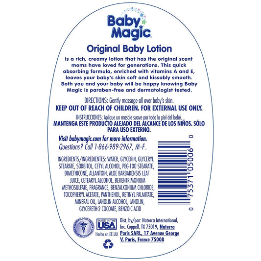 Baby Magic Baby Lotion Gentle 16.5 Ounce Baby Scent (488ml) (2 Pack)