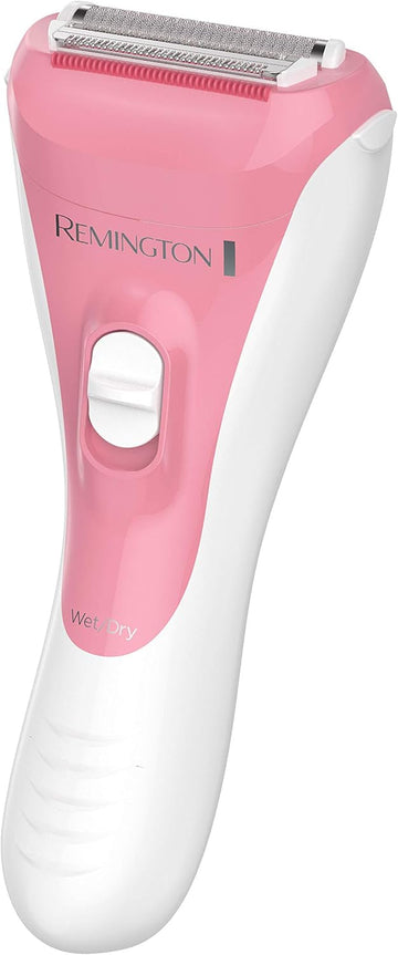 Remington Wdf4821Us Smooth & Silky Electric Shaver For Women, 3-Blade Cordless Foil Shaver And Bikini Trimmer For Wet Or Dry Use, Pink