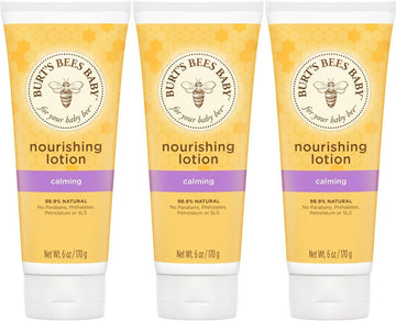 Burt’s Bees Baby Nourishing Lotion, Calming, 6 Ounces (Pack of 3) (Packaging May Vary)