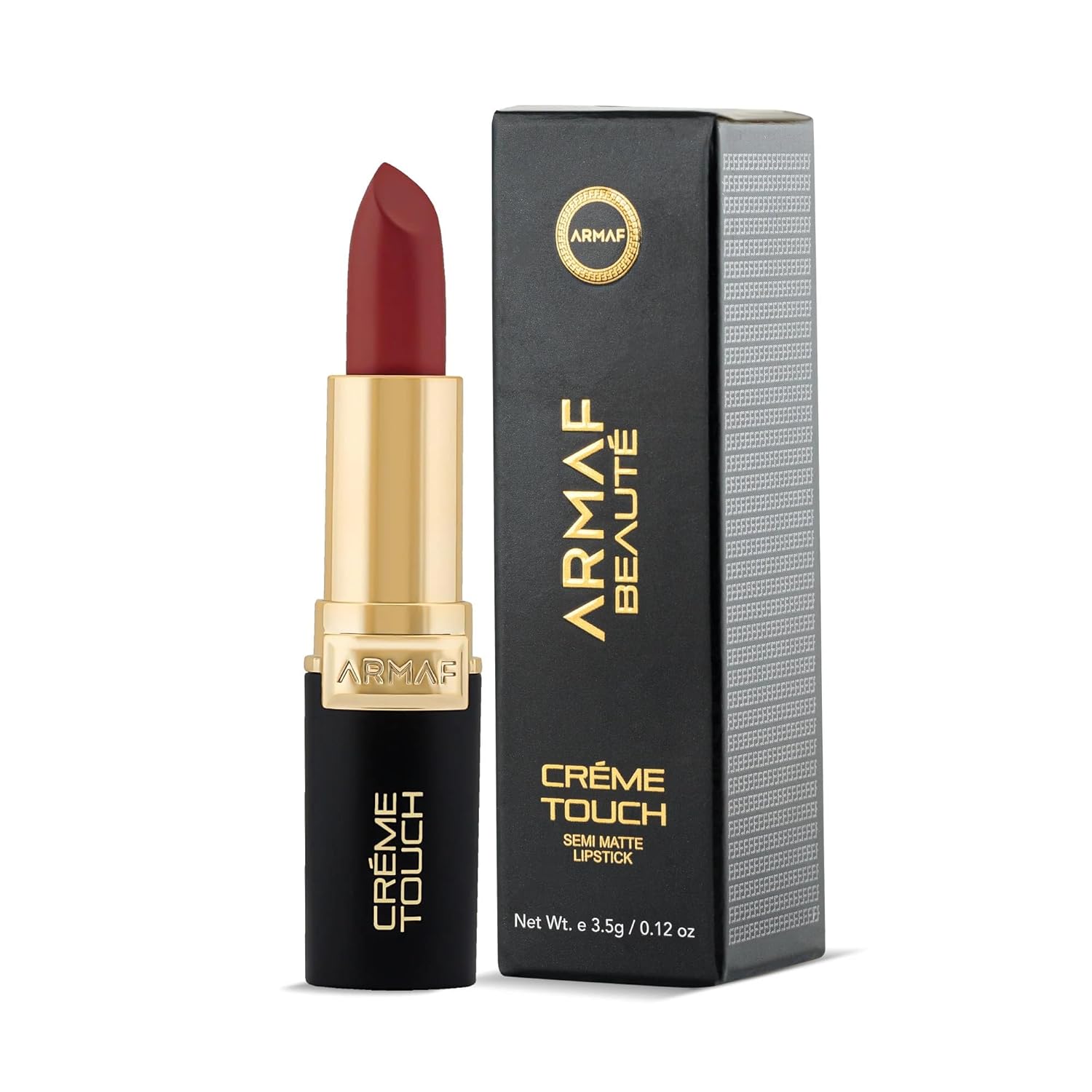 Armaf Beauté Crème Touch Bullet Lipstick - Matte Lipstick For Women, Enriched With Shea Butter (Margaret, Red)
