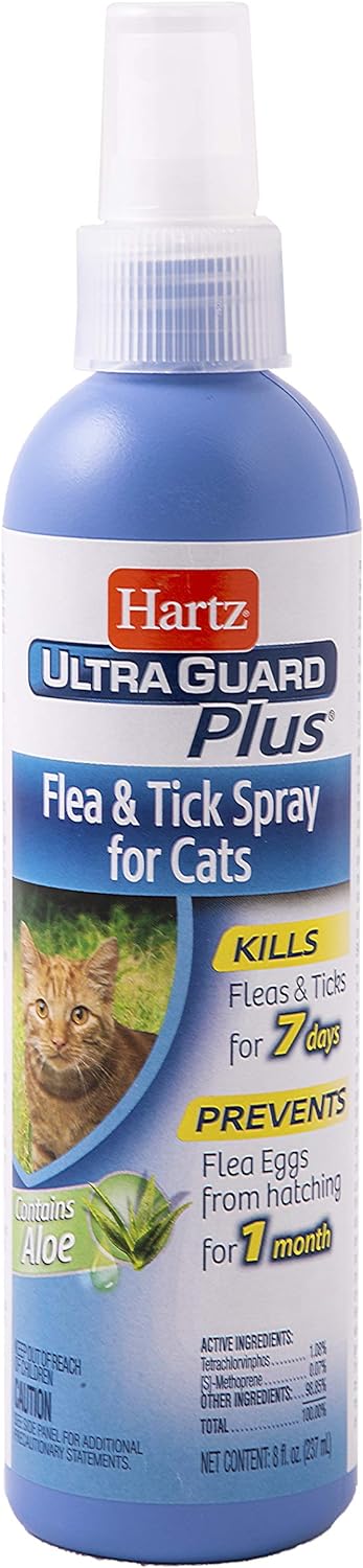 Hartz UltraGuard Plus Cat Flea & Tick Spray, 8 oz