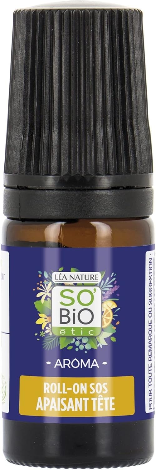 So'Bio Étic Organic Sos Headache Roll-On, 5 Ml