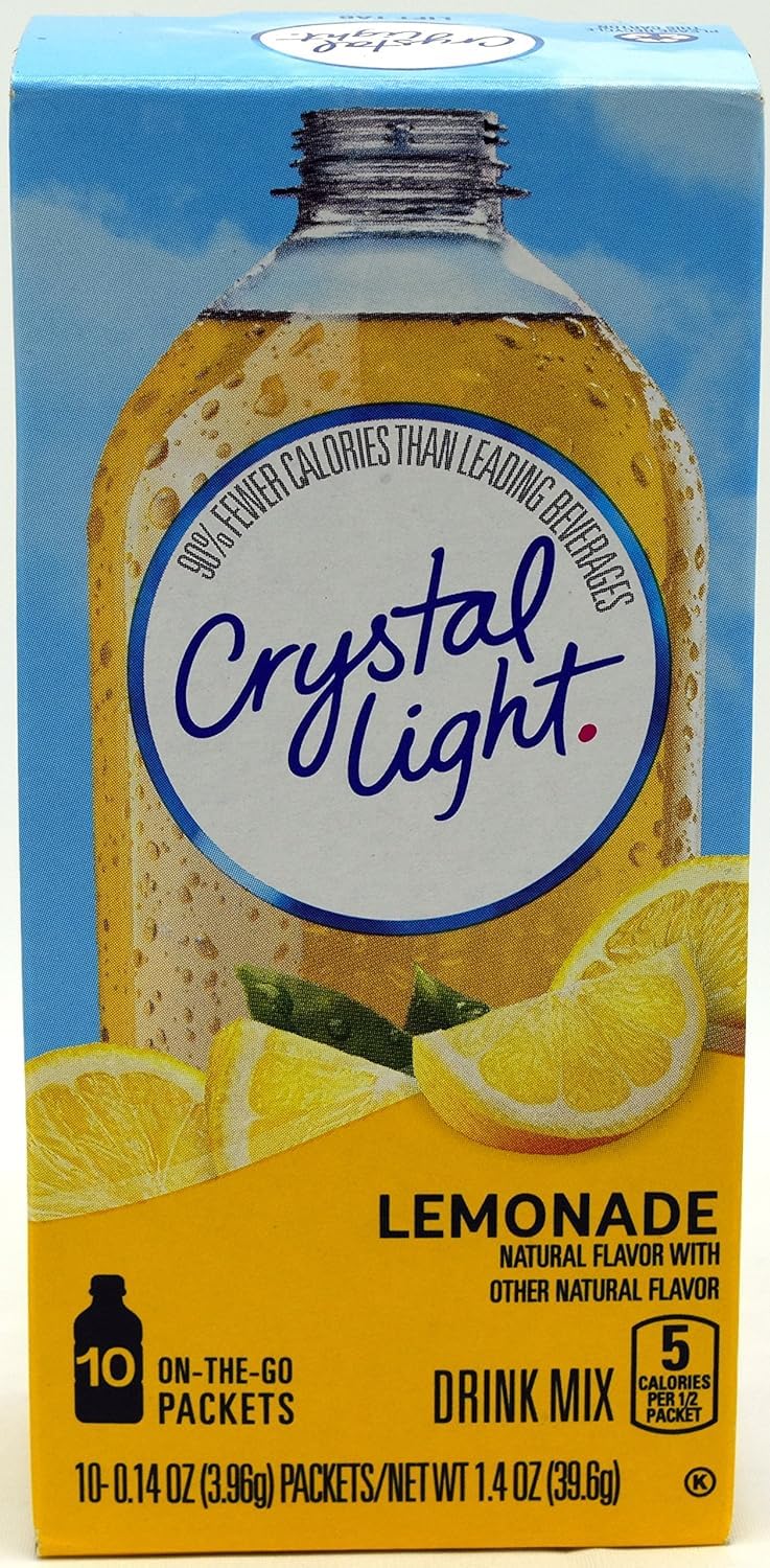 Crystal Light Sugar-Free Lemonade On-The-Go Powdered Drink Mix 120 Count : Grocery & Gourmet Food