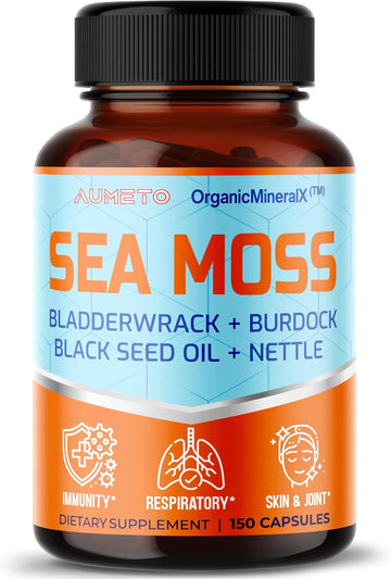 Premium Sea Moss Supplement With Black Seed Oil, Ashwagandha, Bladderwrack, Nettle- Advanced 18-In-1 Formula For Immunity Boosting, Mineral-Rich - Made In The Usa (150 Count (Pack Of 1))