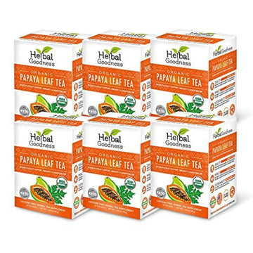 100% Organic Papaya Leaf Tea 24 Teabags Organic - Case of 6/24 Teabags