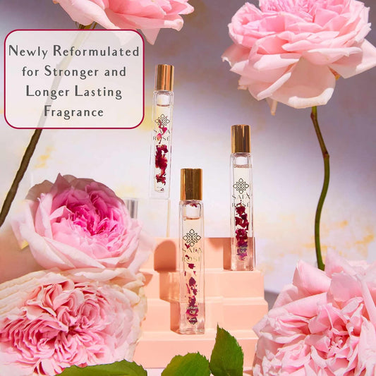 Safa Rosé Fragrance Oil Roller (No Alc) Bulgarian Damask Rose Scent | Organic Oil For Women & Men | 10 Ml .33 Fl Oz