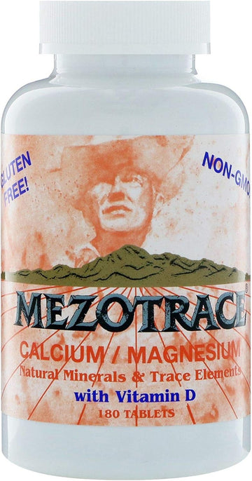 Calcium/Magnesium w/Vitamin D Mezotrace 180 Tabs