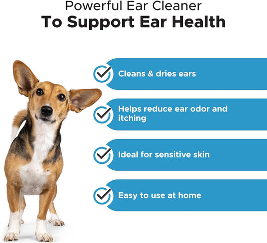 Pet Honesty Otic Dog Ear Cleaner & Ear Health Support - Advanced Solution To Help Reduce Itching, Redness, Odor, Debris & Wax, Irritation & Inflammation - Vet-Recommended For Dogs And Cats - 8 Oz