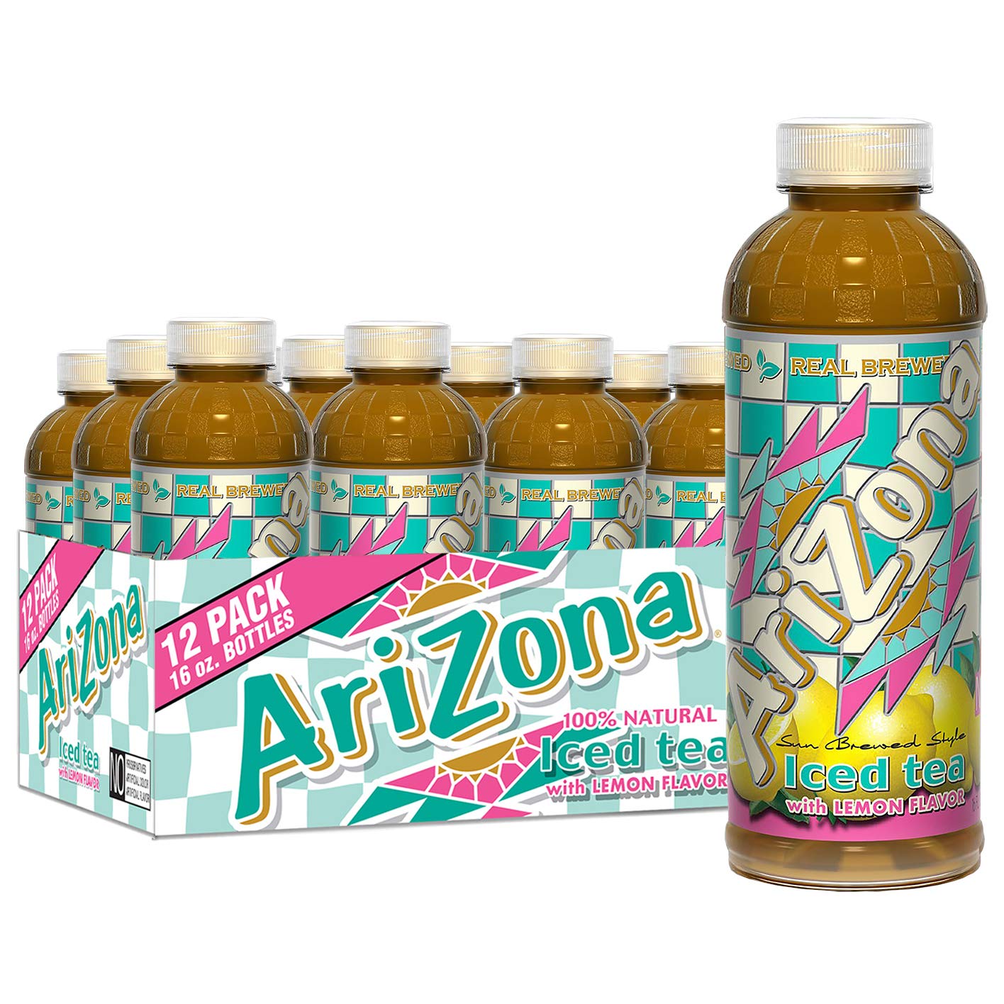 Arizona Lemon Tea - 16 Fl Oz (Pack Of 12)