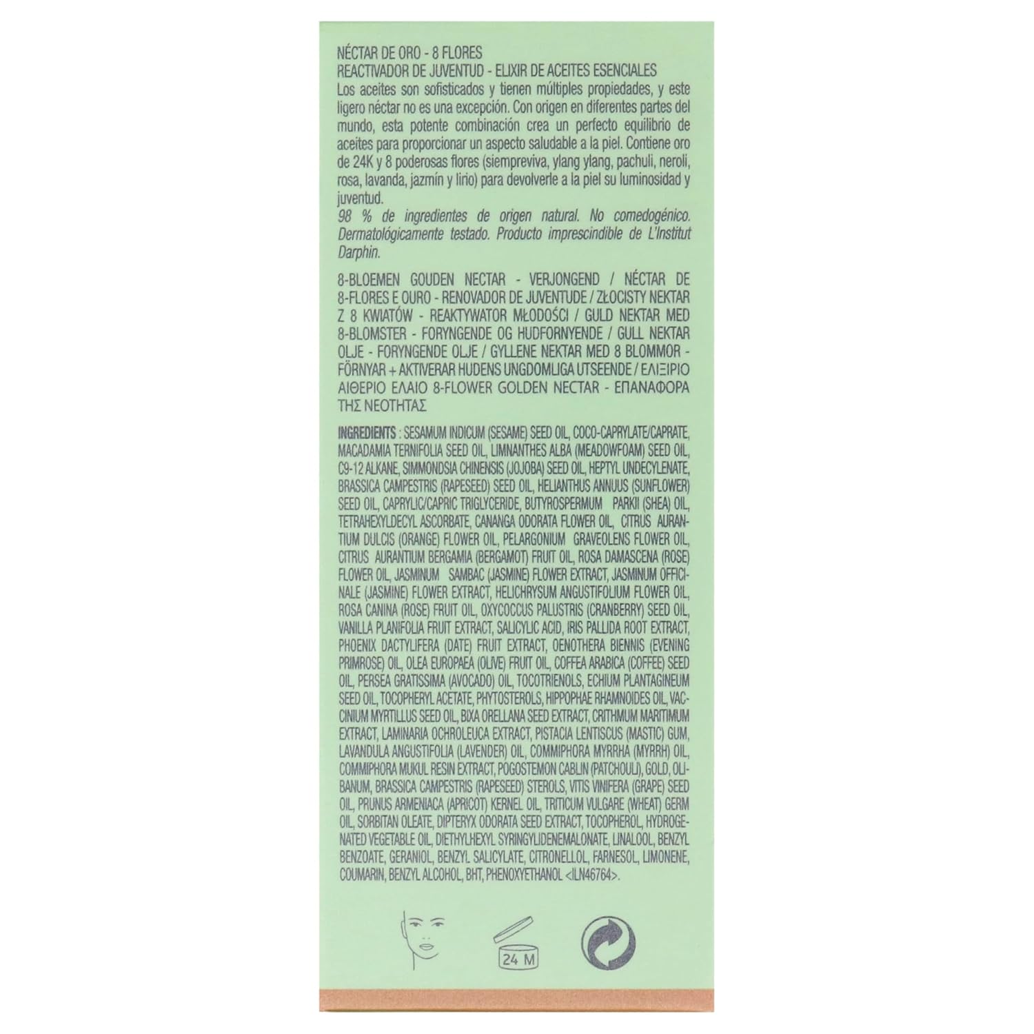 Darphin 8-Flower Golden Nectar Oil Unisex 1 Oz : Beauty & Personal Care