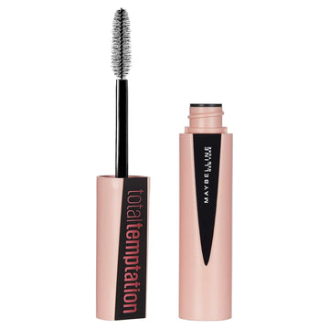 Maybelline New York Total Temptation Washable Mascara, Blackest Black, 0.27 Fl. Oz